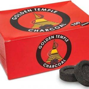 Boîte de 100 charbons Golden Temple Charcoal 33mm